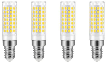 E14 LED Glühbirne Sockel 5W-50W Halogen Glühbirne äquivalent - AC230V für Kühlschrank, Dunstabzugshaube, Nähmaschine, Tischlampen, Hängelampen, Wandlampen, Deckenlampen (4Stück Neutralweiss 4000K)