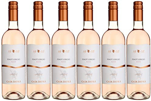 Cielo e Terra I Castelli Pinot Grigio Rosé DOC – Italienischer Roséwein aus Venetien – Fruchtig und elegant (6 x 0,75l)