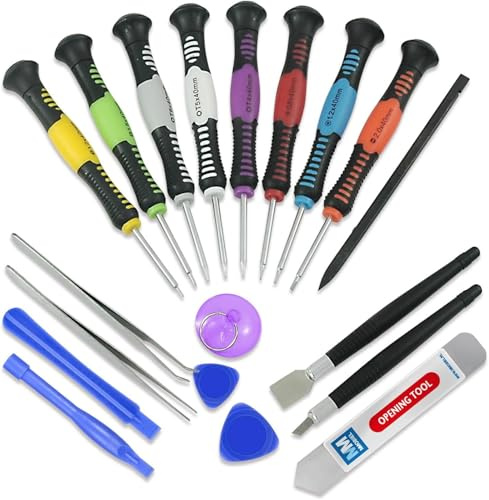 MMOBIEL 20 In 1 Reparatur Werkzeug Kit inkl Schraubenzieher Set kompatibel mit Smartphones etc