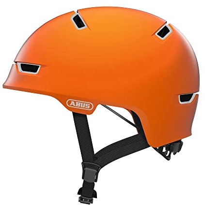ABUS Stadthelm Scraper 3.0 ACE - Robuster Fahrradhelm für den Stadtverkehr - für Damen und Herren - Orange, Größe M