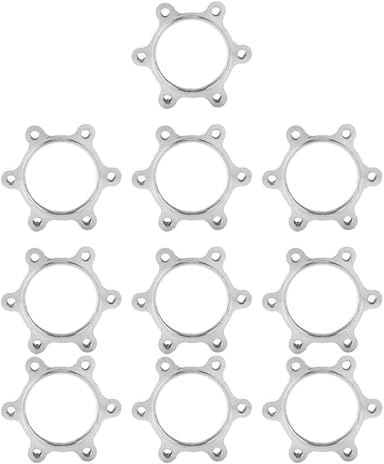 Alomejor 10 STÜCKE Scheibenbremsadapter Aluminiumlegierung Freilauf Gewindenaben 6 Loch Scheibenbremsadapter für Bike Rotor Adapter Ersatzteil