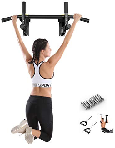 JDKC- Klimmzugstange An Der Wand Montierte Klimmzugstangen, Multifunktions-Heim-Fitnessgeräte mit Perforierter Klimmzugstation, Die für Sandsackgurte mit Widerstandsseilen Verwendet Werden Power Rack