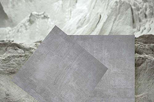 Azulejo de porcelana con efecto de cemento gris, 70 x 70 x 1 cm, color gris