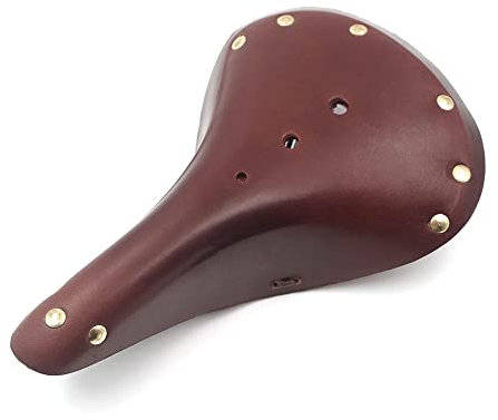 Umerk Fahrradsattel Retro brauner Fahrradsattel Klassischer Retro echter handgemachtes ledersattel Road Mountainbike Damen männer Retro City fahrradsitz Fahrradsitzbezug