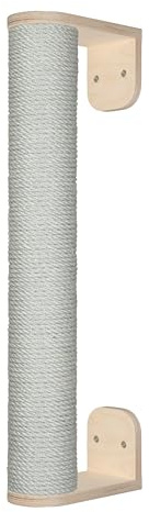Kratzbaumland Woody-Kletterstange Kratzstange Wandelement für Katzen (60 cm, Sandgrau)