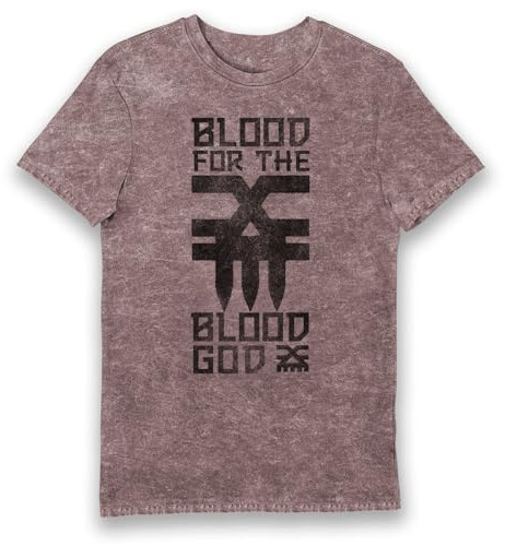 Bioworld Warhammer 40,000 Blood for The Blood God Eco Wash T-Shirt (Small) Red