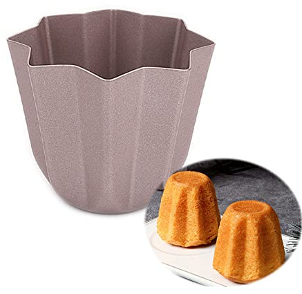 robebeee 6 Kinds Mini Cake Molds Donut Tin Square Pan Madeleine Tart Holder Lemon Cannele Octagon Carbon Steel Cheese Mould Kitchen Tools (1pc Octagon Cake Mold)
