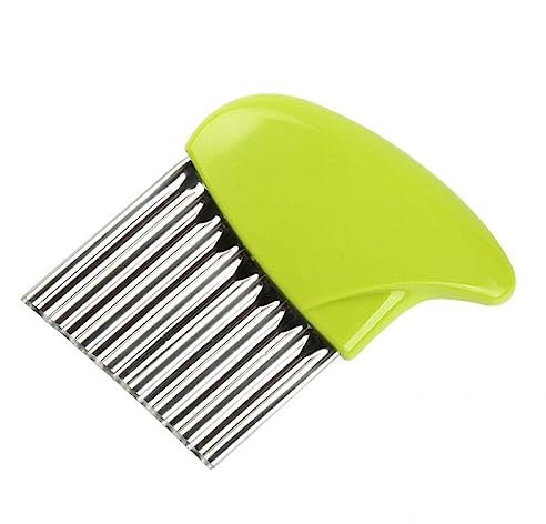 Crinkle Slicer Stainless Steel Potato Chip Knife French Fries Wavy Potato Crinkle Vegetables Waves Cutting Tool
