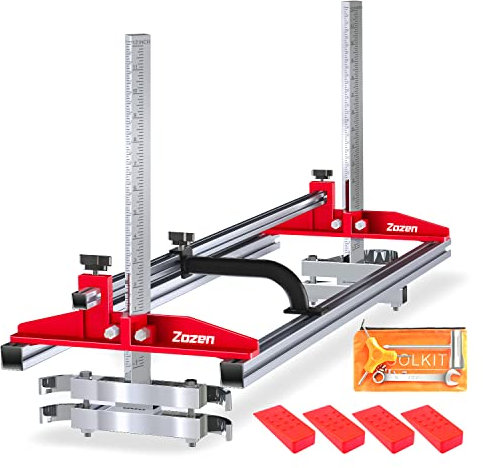 Zozen Chainsaw Mill 14-36, segatura a catena, segatura portatile, sistema di guida di taglio flessibile per lavoratori edili e carpentieri