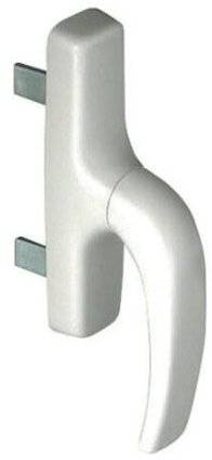 effedielle MANIGLIA CREMONESE PER ANTE INFISSI IN LEGNO-ALLUMINIO FINESTRA E BALCONI APERTURE INTERNE E ANTA RIBALTA interasse 130 (104) (Bianco puro RAL 9010)
