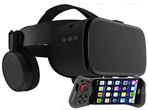 NVYAZJ VR Headset Compatible, Universal Virtual Reality Goggles - Play Your Best Mobile Games Movies with Soft & Comfortable New 3D VR Glasses, W/Eye Protection