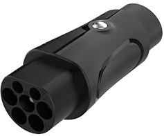 Cord Type 1 to Type 2 EV Charging Cable Adaptor 7.4kW, Black