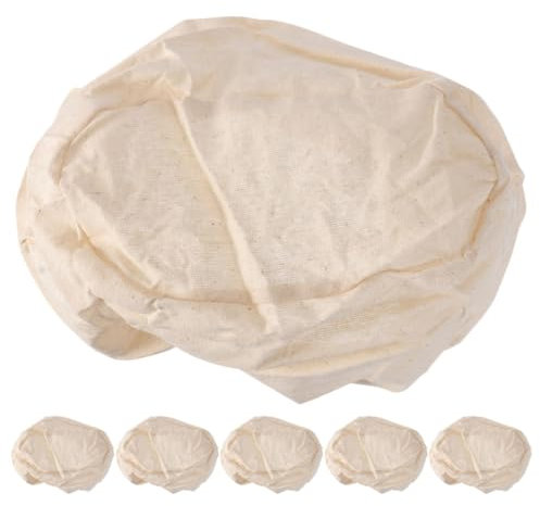 Cabilock 6piezas Funda De Tela Para Cesta De Fermentación De Pan Forro De Tela Para Cesta De Fermentación Para Utensilio De Cocina y Suministros Para Hornear