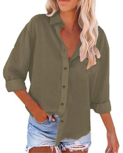Taglie Comode Donna Day Prime Pagamento+alla+Consegna Camicette Donna Particolari Top con Strass Elegante Camicia Senape Donna Maniche Chiffon Fucsia Bluse Donna Leggere Prime Deals