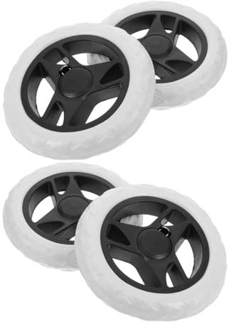 MUCKLILY 4pcs Trolley Wheels Shopping Cart Casters Caster Wheels for Cart Accessories