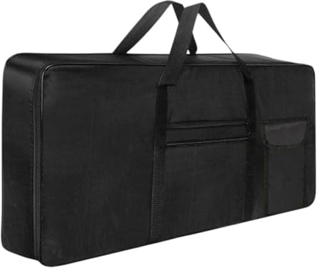 Dickly Wasserdichter Koffer für 61-Tasten-Keyboards, 90 x 35 x 13 cm, mit Tasche, tragbare Gigbag für elektrische Keyboards und Klaviere für Musikstudios, Konzertmusikstudio, Reisekonzerte
