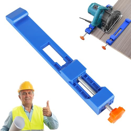 DMJJSD Circular Saw Guide Rail, Adjustable Cutting Machine Base Guide, Track Saw Circular Saw Guide, Precision Wood Cutting Guide Portable Adjustable ABS Cutter Holder for Woodworking Sawing