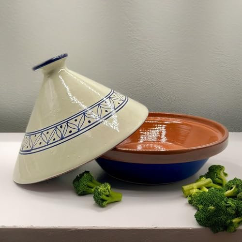 Tajine in Terracotta XL 32cm – Autentica Pentola Etnica Marocchina/Tunisina con Ebook Gratuito 1504251004