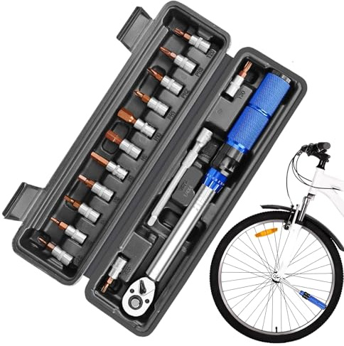rive - Set di chiavi dinamometriche a scatto – Tipo a scatto direzionale | Strumento di riparazione bici | Set di strumenti dinamometrici regolabili con barra di estensione inclusa, adatto per la