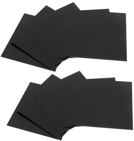Feuille Acrylique Noire 10 Pièces, Plaque Carrée pour Peinture DIY