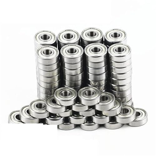 VNFOCRQJH 608zz Bearings for Stunt Kick Scooter Inline Roller Skates Skateboard Children Waveboard Bicycle Drift Board 8x22x7mm(100pcs Carbon Steel)