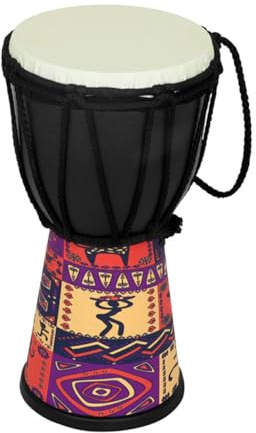FRCOLOR Kinder Djembe Handtrommel 4 Zoll Aus Sicherem Material Leichte Afrikanische Trommel Für Anfänger Handliches Schlaginstrument Für Musikalische