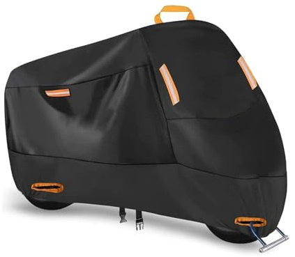 MeKnMoney Funda para Indian Scout Bobber 2021-2026, Motocicleta Protectora Impermeable Antipolvo UV Tiras Reflectantes,XL