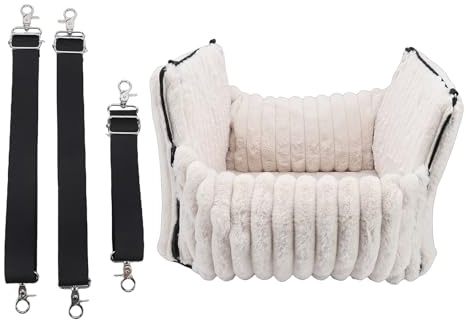 NOENNULL Hundbilstol Halvsluten Design Hopfällbar Löstagbar Tvättbar Bärbar Husdjursbilstolsförstärkare