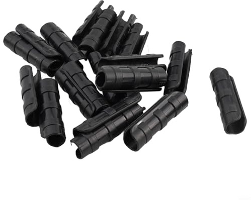 Confezione da 20 morsetti per tubi per serre e connettori a cerchio per tunnel, clip in plastica resistenti ai raggi UV, compatibili con tubi da 19-33 mm (20 mm)