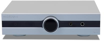 Gustard Audalytic HP70 - Amplificatore per cuffie completamente simmetrico e discreto, LME49720, classe A, 2 ingressi RCA/XLR, uscita cuffie da 4,4 mm/6,35 mm, preamplificatore di uscita XLR (argento)