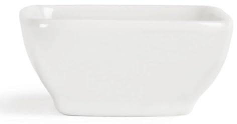 Olympia Whiteware Miniature Rounded Square Dishes 60mm (12 Pack) Y137