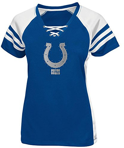 Indianapolis Colts Women's Majestic NFL Draft Me VII Jersey Trikot Top Shirt - Blue