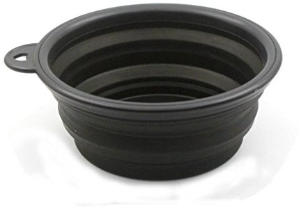 Namsan Haustier Futternapf, Faltbar Reisenäpfe Schüssel Tragbare Hundenapf Katzennapf Fütterung Wassernapf Silikon Dog Bowl - 1 Stück