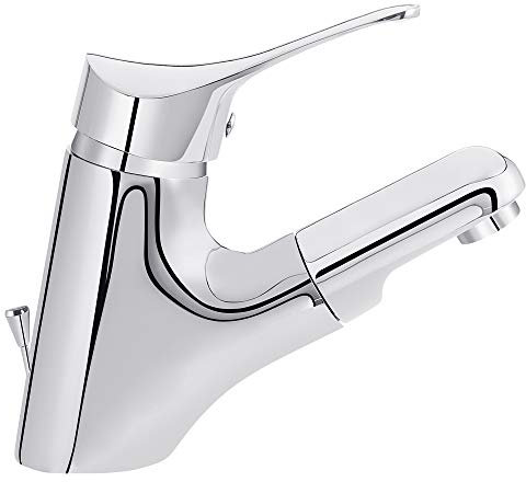 Grünblatt Waschtischarmatur mit herausziehbar Haarbrause (mit Zugstange)