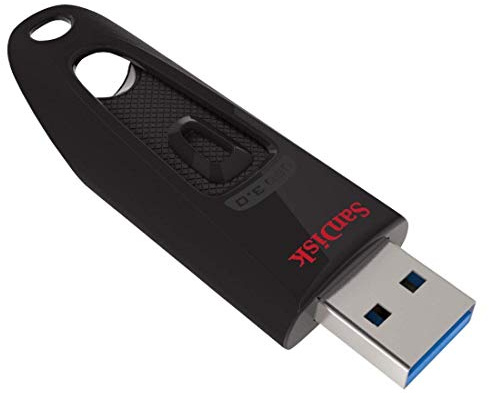 SanDisk Ultra USB 3.0 Flash- Laufwerk 64 GB (SecureAccess Software, Passwortschutz, Übertragungsgeschwindigkeit von bis zu 130 MB/s) Blau