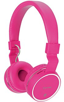 Wireless Bluetooth® Headphones-Hands free calls, FM radio and SD card slot, Noise cancelling-Pink