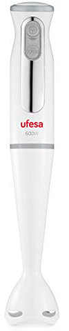 Ufesa BP3441 Vital - Mini Mixeur Plongeant, 600 W, Fonction Turbo, Lames en Acier Inoxydable, sans BPA, Rangement Facile