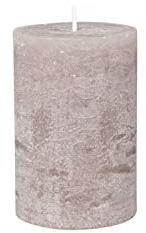 Chic Antique Macon rustikale Stumpenkerze versch.Farben ud Größen Kerze Antik NEU Altarkerzen 100 % Paraffin lange Brenndauer (Taupe, 15x10cm)