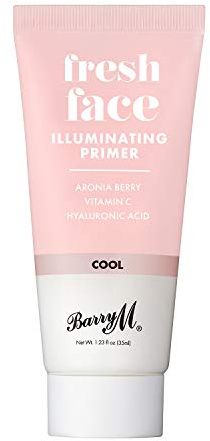 Barry M Cosmetics Fresh Face Makeup Primer Base, Cool Silver, 1 count
