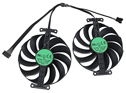 iHaospace T129215SU 95mm Cooler Fan Replacement For ASUS Dual RTX 3070 3060Ti RX 6700 XT Graphics Card Cooling Fan