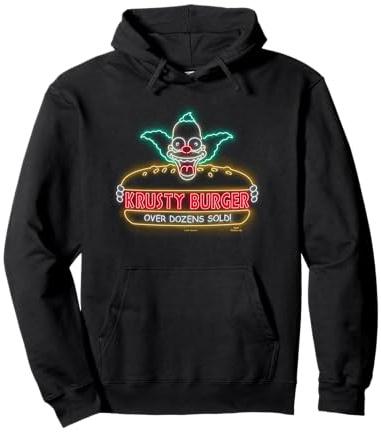 The Simpsons Krusty Burger Over Dozens Sold Neon Sign Sudadera con Capucha