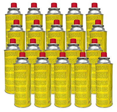 Campata Gaskartuschen 227g 520ml Camping Gas Butangas Kartusche Campingkocher Bunsenbrenner Gaskocher, Gasheizung, Gasbrenner, Lötbrenner (20 Kartusche)