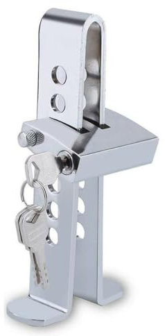 Antivol de frein et d'embrayage de voiture – Outil de sécurité de protection de sécurité en acier inoxydable – Serrure de pédale d'accélérateur cachée avec 3 clés