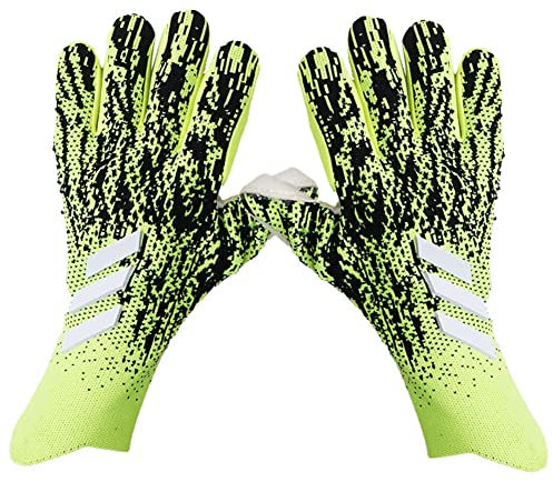 KRUZZO Profi-Fußball-Torwarthandschuhe, Erwachsenen-Fußball-Torwarthandschuhe für Training und Spiel, mit abriebfestem, rutschfestem und Handgelenkschutz, Größe 8/9/10 8yards A