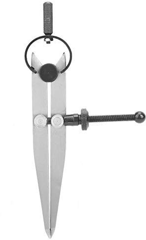 Tissting 150 mm/5,9 Zoll Leather Divider Markierung Zirkel Kratzer Zirkel Leder Kratz Kompass Großer Kompass, DIY Handwerk Lederwerkzeuge Flaches Bein Federsattel Teiler Handarbeit