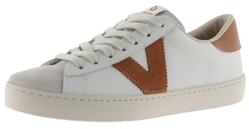 victoria Zapatillas Unisex Berlín Piel & Piezas Color & Puntera Serraje 1126142 para Adulto Teja 40