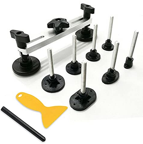 Saca Bollos de Chapa Coche,Sacabollos Coche Kit de herramientas Coche Sin pintura Denta extractora Levantador Cuerpo Pegamento Pistola Reparación Tabla de eliminación de granizo