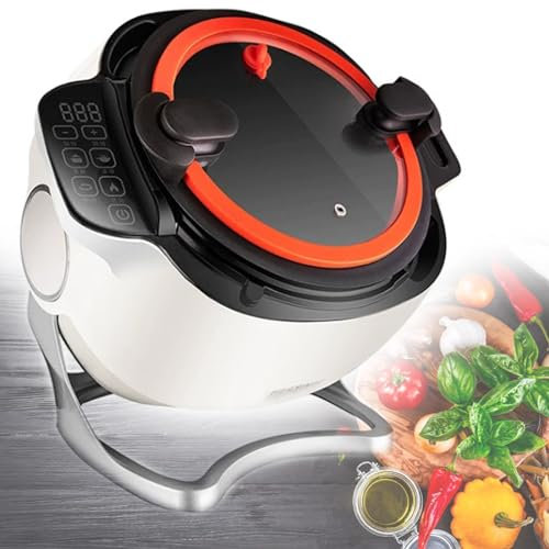ZXSYYDS Machine de Cuisson entièrement Automatique de 6 L, Robot culinaire Commercial, Robot de Cuisson à écran Tactile Multifonction antiadhésif
