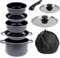 your GEAR Ranger Family - 9 tlg. Cook Set Family Topfset Aluminium für bis zu 6 Personen Topf Kochset Kochgeschirr