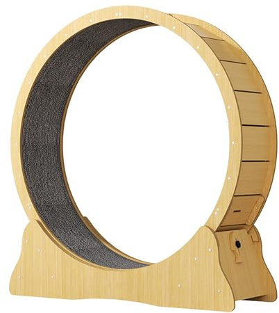 ZXTRYBHD Katzen-Übungsrad, Kratztonne für Katzen, Katzenkletterwand mit Verriegelungsmechanismus, für Aktivität, Gesundes Kitty-Sportspielzeug (Size : M)